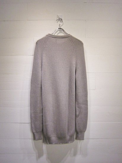 SILENT DAMIR DOMA Crew Neck Cotton Lomg Knit Grey - Laid back(レイドバック) | 千葉  柏 セレクトショップ the Sakaki,NEON  SIG,crepuscule,roundabout,O-,N-S,NL,COMESANDGOESなど国内ブランドと海外直接買い付けを織り交ぜたショップのオフィシャルウェブサイト