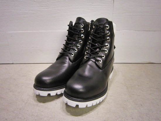 stussy×Timberland 6-inch Zip Boots Black×White - Laid back(レイド