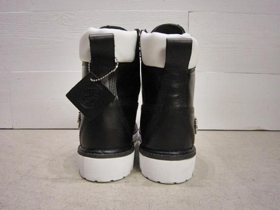 stussy×Timberland 6-inch Zip Boots Black×White - Laid back