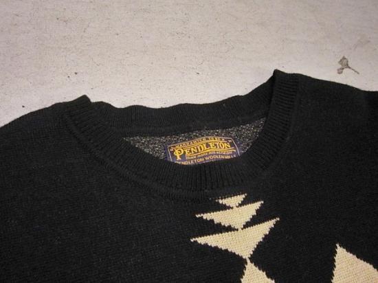 PENDLETON THE PORTLAND COLLECTION Native Design Knit Black×Beige