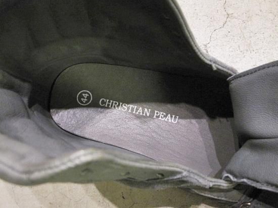CHRISTIAN PEAU Leather Sneaker Hi Grey - Laid back(レイド