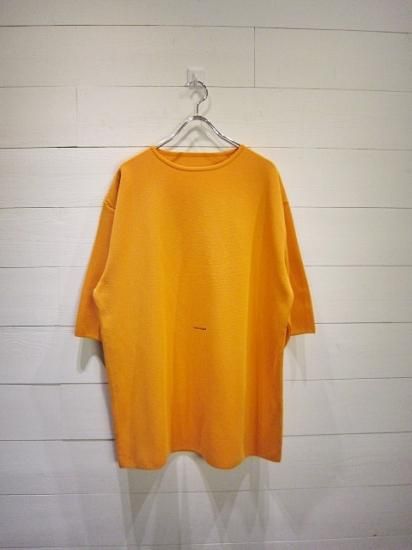 ESSAY×crepuscule Knit Tee Orange - Laid back(レイドバック