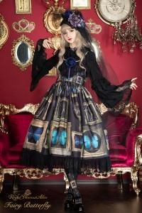 【mm】 Princess Alice ジャンパースカート Moonlight Tea Party・Spinコラボ ロングぺプラム付きジャンパー