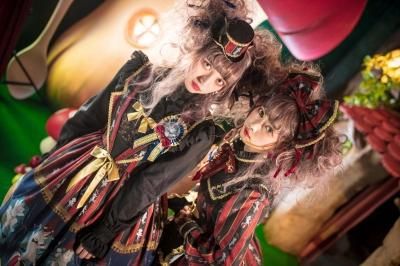 猫のサーカス団 ・ねこ助コラボ ジャンパースカート【10上旬より随時