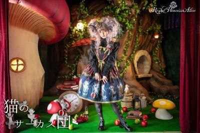 猫のサーカス団 ・ねこ助コラボ ジャンパースカート【10上旬より