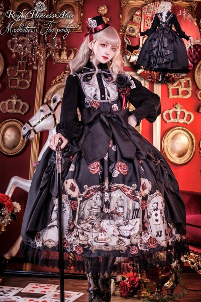 Madhatter's Tea Party ・まくら くらまコラボ シャンタンオーバースカート 【12月下旬随時発送】 - Royal Princess  Alice Official Online Shop