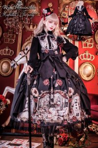 Madhatter's Tea Party ・まくら くらまコラボ スケルトンブラウス(黒