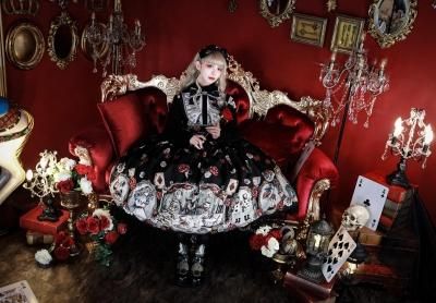 Madhatter's Tea Party ・まくら くらまコラボ ドレス(黒 Madhatter's Tea Party ・まくら くらまコラボ ドレス(黒