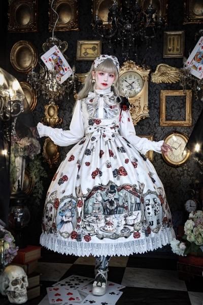 年末のプロモーション特価！ Madhatter's Tea 【12 ドレス(白) くらまコラボ ・まくら Party コスプレ衣装