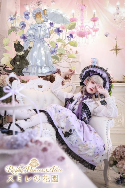 スミレの花園・tonoコラボ ボンネット(パープル) 【3月中旬ー3月下旬より随時発送】 - Royal Princess Alice  Official Online Shop