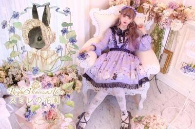 スミレの花園・tonoコラボ ワンピース(パープル)【3月中旬～3月下旬