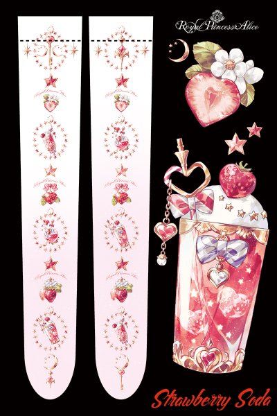 Strawberry Soda ・Spinコラボ オーバーニー（ピンク）【6月中旬ー下旬より随時発送】 - Royal Princess Alice  Official Online Shop