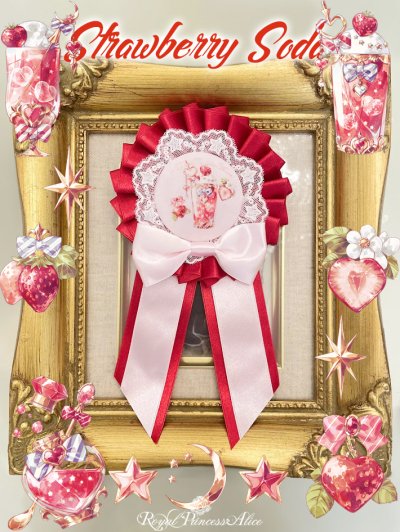 Strawberry Soda ・Spinコラボ ロゼット（ピンク）【６月中旬ー下旬より随時発送】 - Royal Princess Alice  Official Online Shop