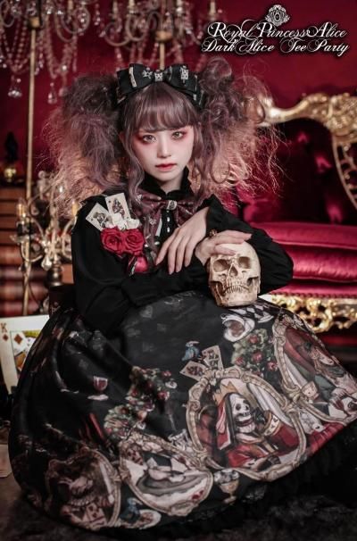 Dark Alice Tea Party・まくら くらまコラボ カチューシャ (黒