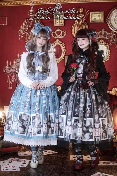Cat in Wonderland ねこ助コラボ ドレス（青）【1月下旬より随時