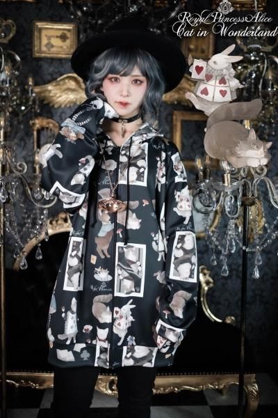 ALICE and the PIRATES 長袖　パーカー　日本製　悪魔猫 ALICE and the PIRATES 長袖 パーカー 日本製 悪魔猫 ALICE and