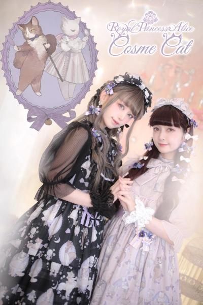 Wrapping Ribbon Cat・ねこ助コラボ ジャンパースカート