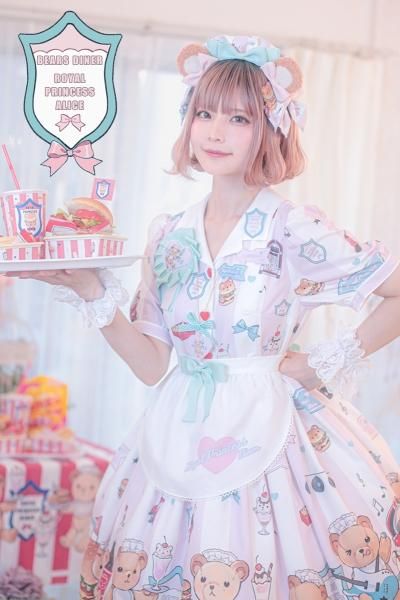 Teddy Bears Diner・城咲ロンドン&関西モデルズコラボ エプロン