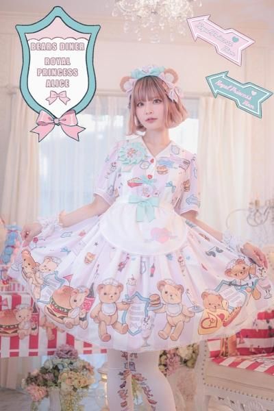 Teddy Bears Diner・城咲ロンドン&関西モデルズコラボ エプロン