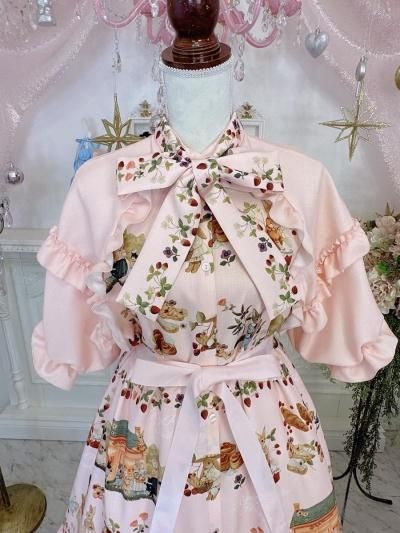 森のパン屋さん tonoコラボ ワンピース （サーモンピンク）【7月末~8月