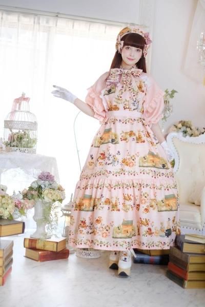 森のパン屋さん tonoコラボ ワンピース （サーモンピンク）【7月末~8月