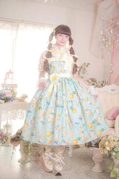 ty レジメンジャンパースカート·カチューシャ ミント Fancy color ショート丈ジャンパースカート ミント／select