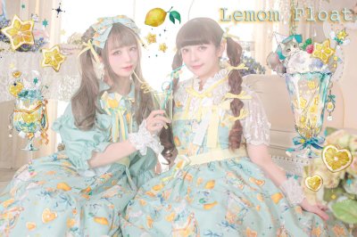 Lemonade Float ミント　ワンピース＋カチューシャSet