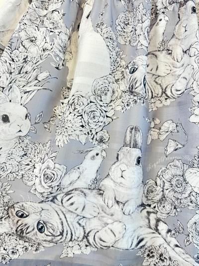 Jardin dete・夏の庭園 ワンピース（グレー）【即納品】 - Royal