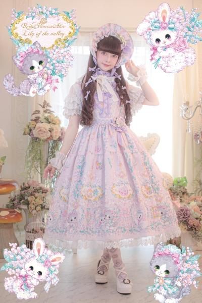 Lily of the valley・飴ノ森ふみかコラボ ボンネット（ピンク