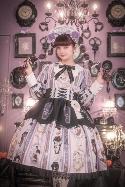 Halloween cat ねこ助コラボ メイドカチューシャ（ピンク）【10