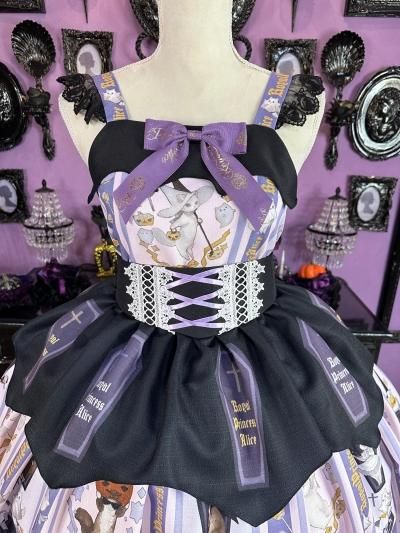 Wrapping Ribbon Cat・ねこ助コラボ ジャンパースカート