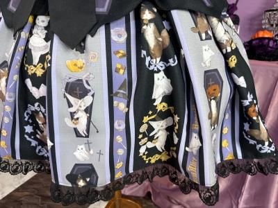 Halloween cat ねこ助コラボ ジャンパースカート（ブラック