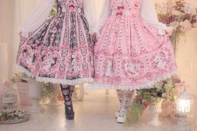 Strawberry Sweets・飴ノ森ふみかコラボ　ジャンパースカート（黒） Royal Princess Alice / Strawberry Sweets 飴ノ森ふみかコラボ