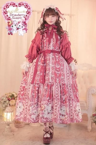 Strawberry Sweets・飴ノ森ふみかコラボ ワンピース（赤）【5月末より