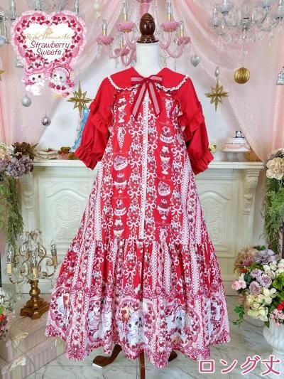 Strawberry Sweets・飴ノ森ふみかコラボ ワンピース（赤）【5