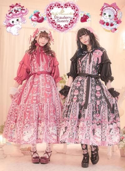 Strawberry Sweets・飴ノ森ふみかコラボ ワンピース（赤）【5