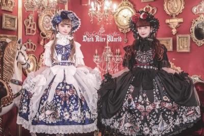 ロイプリ　レースオーバースカート Dark Alice World オーバースカート（黒）【8月上旬より随時発送