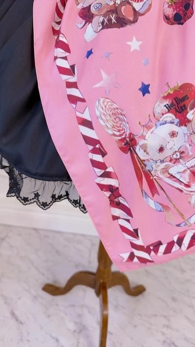 Skull Psycho Strawberry Spinコラボ ジャンパースカート（ピンク）【9