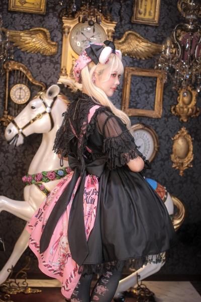 Skull Psycho Strawberry Spinコラボ ジャンパースカート（ピンク）【9