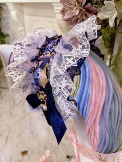 Twinkle Horoscope 飴ノ森ふみかコラボ ヘッドドレス（ネイビー