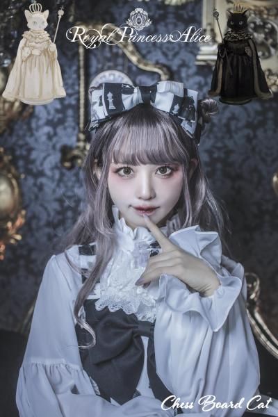 Chess Board Cat ・tonoコラボ カチューシャ【3月末から随時発送