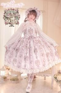 Rococo Rose Cat JSK/カチューシャ/ボンネ Rococo Rose Cat カチューシャ（ブルー・オンライン限定）【4月中旬