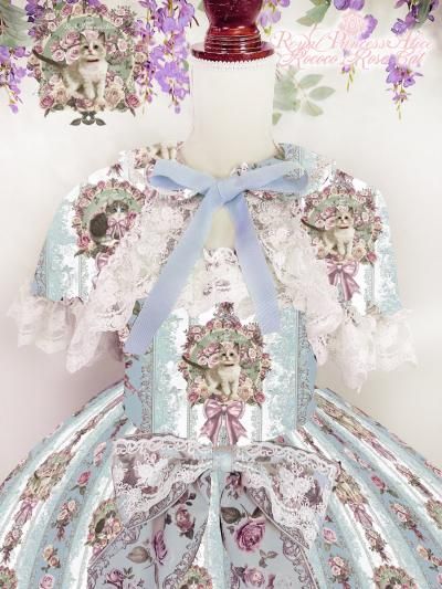 Rococo Rose Cat ジャンパースカート（ブルー・オンライン限定
