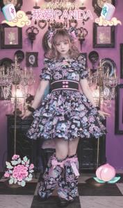  Princess Alice 我愛PANDA 飴ノ森ふみかコラボ 我愛PANDA 飴ノ森ふみかコラボ オーバーニー（白）【8月頃より