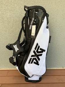 PXG LIGHT WEIGHT CARRY STAND BAG WHITE＆BLACK