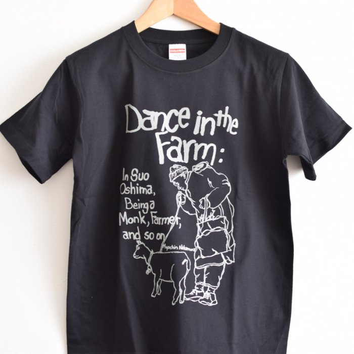 Tim Kerrデザイン ダンス イン ザ ファーム 刊行記念tシャツ ブラック Yorimichi Bazar