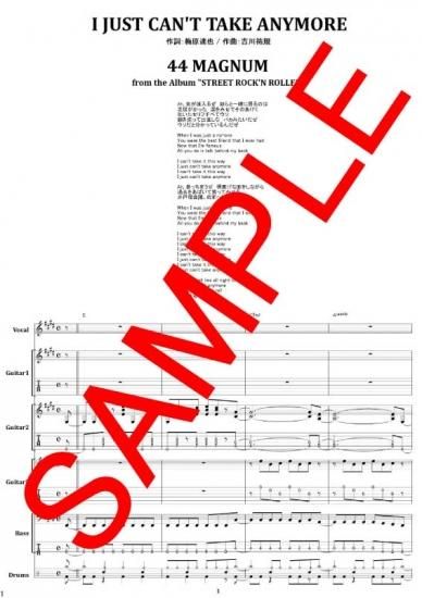 44マグナム バンドスコア 絶版・入手困難】44MAGNUM バンド