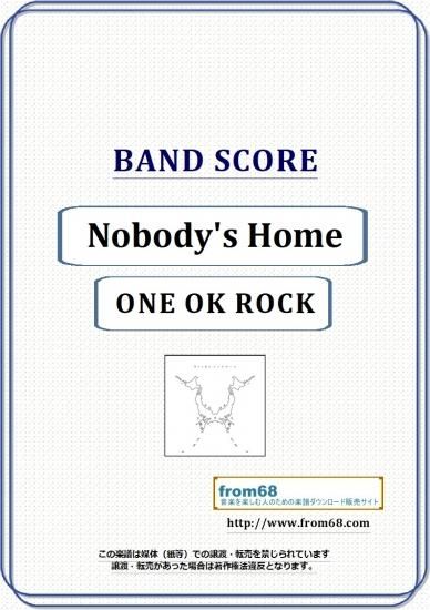 One Ok Rock ワンオクロック Nobody S Home バンド スコア Tab譜 楽譜 From68