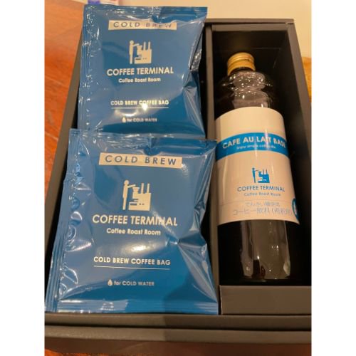 COFFEE TERMINAL COLD BREW 20g☓6個入り＆CAFE AULAIT BASE 600ml☓1本（税込・箱代込）<img class='new_mark_img2' src='https://img.shop-pro.jp/img/new/icons12.gif' style='border:none;display:inline;margin:0px;padding:0px;width:auto;' />の商品画像