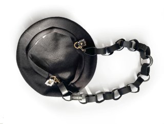 Leather chain / BLACK BERET ss